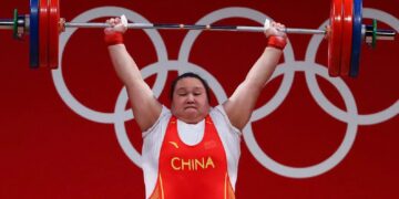 Olympics-Weightlifting: China matches record with seven golds at one Games
