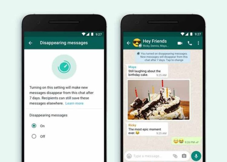 WhatsApp is testing disappearing messages after 90 days.