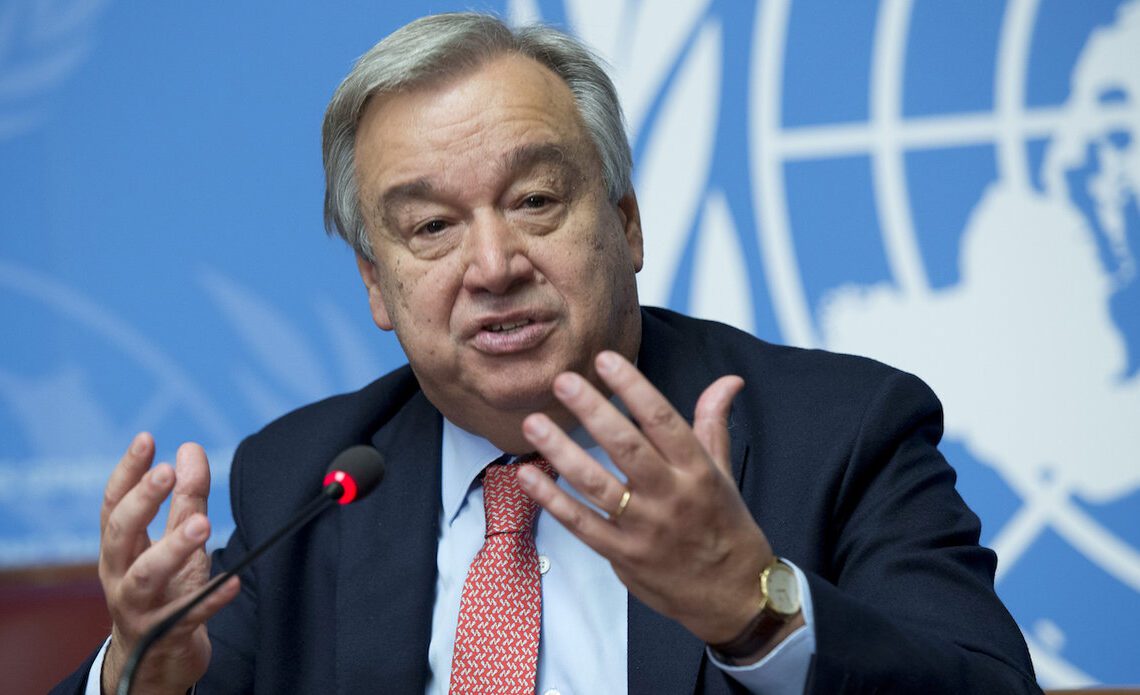 UN Secretary General Antonio Guterres