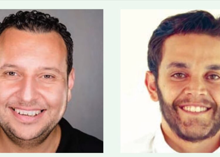 Mohamed Ezzat, co-founder and CEO of Bosta Technology(L) and Omar Yaghmour, Director of Growth and Development at Bosta Technology