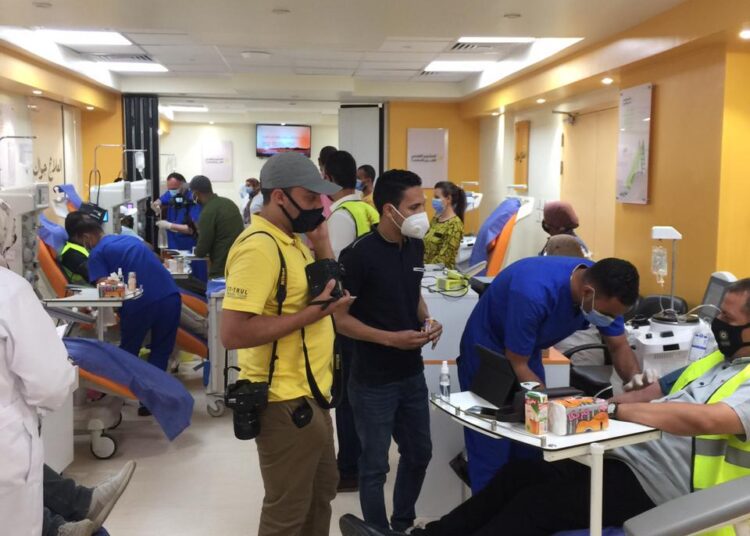 Health authorities have designated a large number of blood donation centres around Egypt.