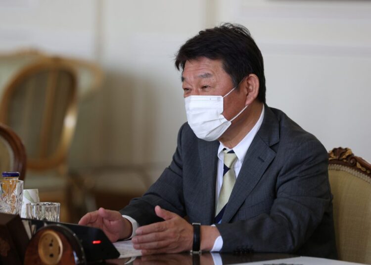 Japanese FM in Iran to discuss de-escalation 1 - Egyptian Gazette Japanese Foreign Minister Toshimitsu Motegi