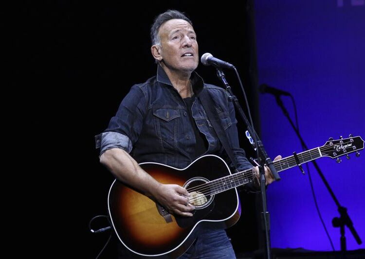 FILE - In this Nov. 4, 2019 file photo, Bruce Springsteen performs at the 13th annual Stand Up For Heroes benefit concert in support of the Bob Woodruff Foundation in New York. The sounds of song will be ringing out from Central Park, yesterday, with thousands expected for a superstar-laden concert meant to celebrate New York City’s recovery from the coronavirus.