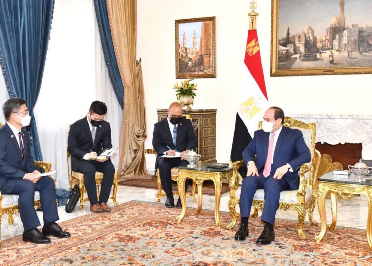 Sisi probes military, security co-operation with Korean defense minister, 1 - Egyptian Gazette