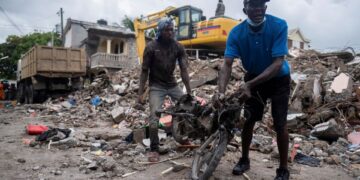 Haitians sheltering in tents grow impatient for aid after devastating quake