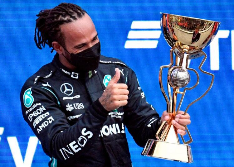 Lewis Hamilton could stretch his record tally of race wins to 120 after becoming the first Formula One driver to reach a century.