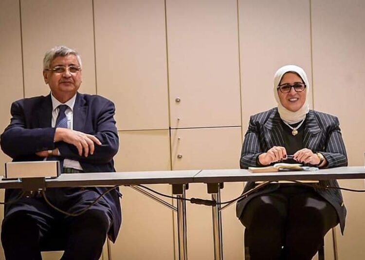 Egypt to receive 2,510 ambulances, mobile clinics to support 'Decent Life' initiative 1 - Egyptian Gazette Egyptian Minister of Health and Population Dr Hala Zayed (R)