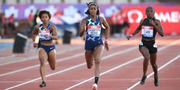 Thompson-Herah wins 100m at Diamond League 1 - Egyptian Gazette Thompson-Herah wins 100m at Diamond League