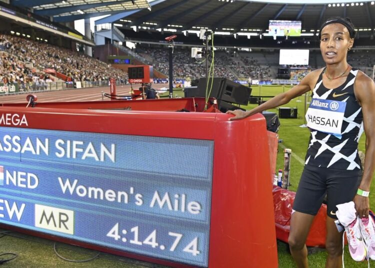 Hassan runs 5th-fastest mile ever at Van Damme meet 1 - Egyptian Gazette Sifan Hassan ran the fifth-fastest women´s mile ever, clocking 4 minutes, 14.74 seconds at the Memorial Van Damme meeting.