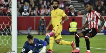 Salah gets 100th EPL goal but Liverpool held 3-3 at Brentford
