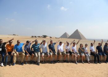 Foreign sports delegation visits Giza Pyramids
