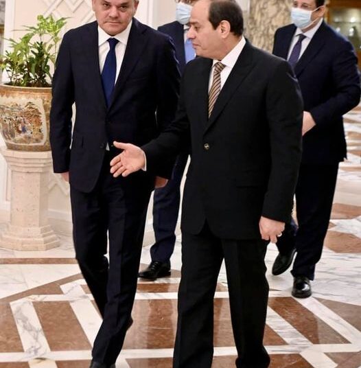 Sisi receives head of Libya national unity gov't 1 - Egyptian Gazette