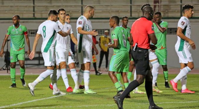 Algeria’s big win headlines Africa’s WC action 1 - Egyptian Gazette Algeria got their road to 2022 World Cup off to a flying start as they crushed 10-man Djibouti 8-0 in their Group A opener in Blida.