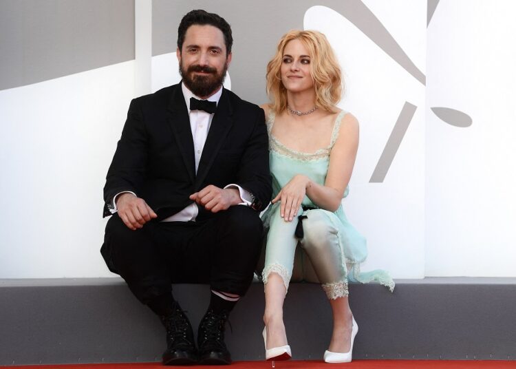 No one can understand what Princess Diana endured, says Kristen Stewart 1 - Egyptian Gazette Chilean director Pablo Larrain and US actress Kristen Stewart pose as they arrive for the screening of the film ‘Spencer’ presented in competition during the 78th Venice Film Festival at Venice Lido, yesterday.