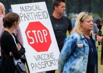 Dutch marchers protest new Covid-19 pass to enter bars, restaurants