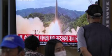 N. Korea launches missile as diplomat decries US policy