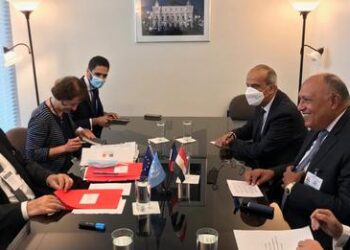 Egyptian, French FMs hold talks in New York