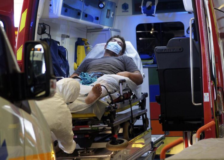 Virus pummels French Polynesia, straining ties with Paris 1 - Egyptian Gazette A man lays in an ambulance at the emergency service of the hospital in Papeete, Tahiti island, French Polynesia, Friday Aug.20, 2021. France's worst virus outbreak so far is unfolding 12 times zones away from Paris, devastating Tahiti and the idyllic atolls of French Polynesia. It's France's latest challenge in juggling resources to battle the pandemic in former colonies that stretch around the world.