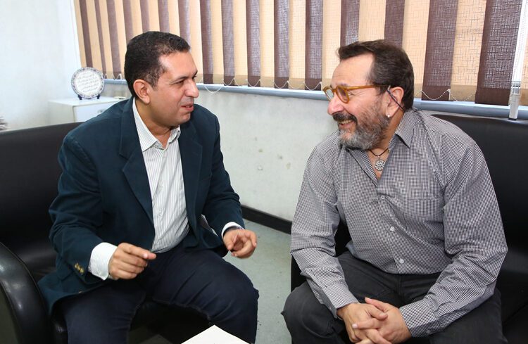 Egyptian-Greek relations gaining momentum 1 - Egyptian Gazette Christos G. Papadopoulos (R) exclusively meeting with the Editor -in-Chief of the Egyptian Gazette Mohamed Fahmy.