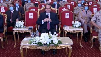 Sisi watches documentary “History Makers” on October victory