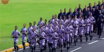 Egyptian policewomen present impressive shows before Sisi 1 - Egyptian Gazette Egyptian policewomen present impressive shows before Sisi