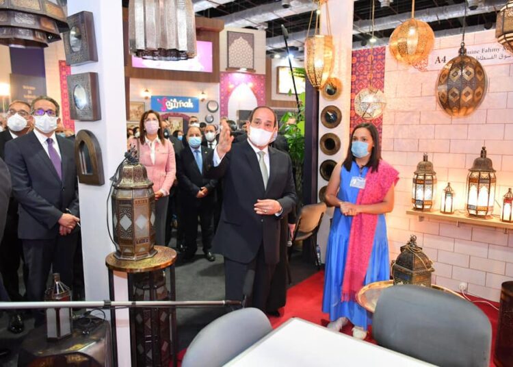 UPDATE-3: Sisi opens 3rd Our Heritage exhibition for handicrafts 1 - Egyptian Gazette