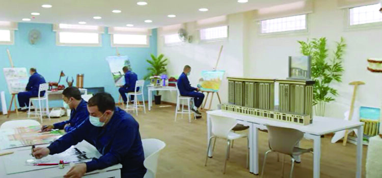 Wadi el-Natrun Prison rehabilitation centre includes workshops, vocational training centres, well-equipped modern central hospital and clinics, as well as prayer and study halls.