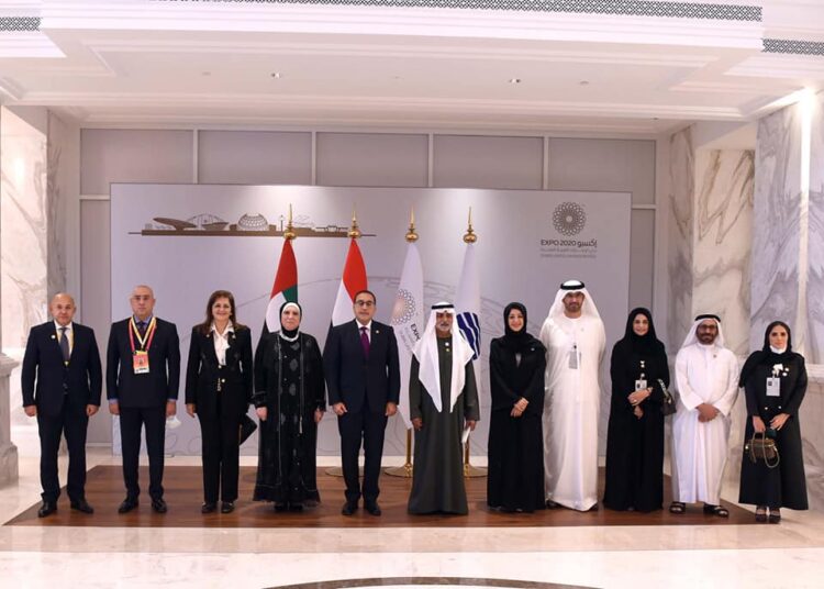 Egyptian PM visits UAE's pavilion in Expo 2020 Dubai 1 - Egyptian Gazette Egyptian Prime Minister Moustafa Madbouli on Saturday during his visit to the UAE's pavilion in Expo 2020 Dubai.
