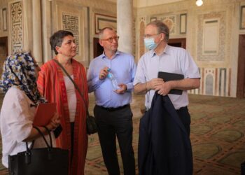 EU ambassadors visit Mosque of Amir al-Maridan in Darb al-Ahmar