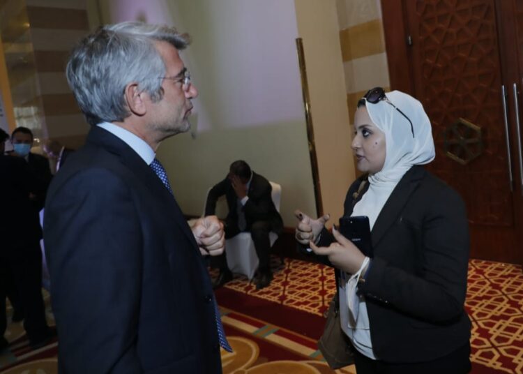 Fayyad: Lebanon committed to supporting Egypt's water security 1 - Egyptian Gazette The Egyptian Gazette editor on Monday interviewing Lebanon’s Minister of Energy and Water Walid Fayyad on the sidelines of the 4th CWW.