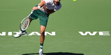 US Open champ Medvedev ousted by Dimitrov in Indian Wells 1 - Egyptian Gazette US Open champ Medvedev ousted by Dimitrov in Indian Wells