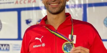 El-Kamash wins 6 gold medals at African Swimming Championships in Ghana