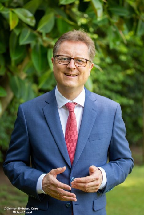 Frank Hartmann, the newlyappointed German ambassador in Cairo