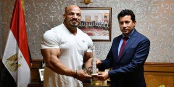 Egypt’s Sports minister receives Big Ramy 1 - Egyptian Gazette Egypt’s Sports minister receives Big Ramy