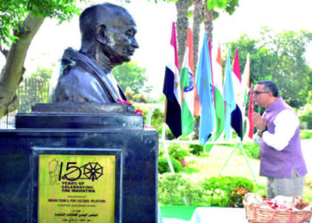 Embassy of india celebrates Gandhi’s 152nd birth anniversary