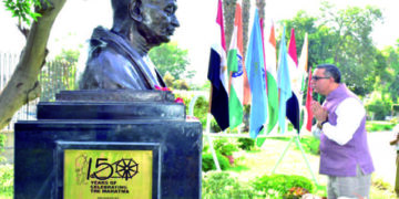 Embassy of india celebrates Gandhi’s 152nd birth anniversary