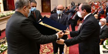 President Sisi receives Egyptian Judiciary Shield