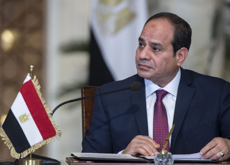 Egyptian President Abdel Fattah El Sisi
