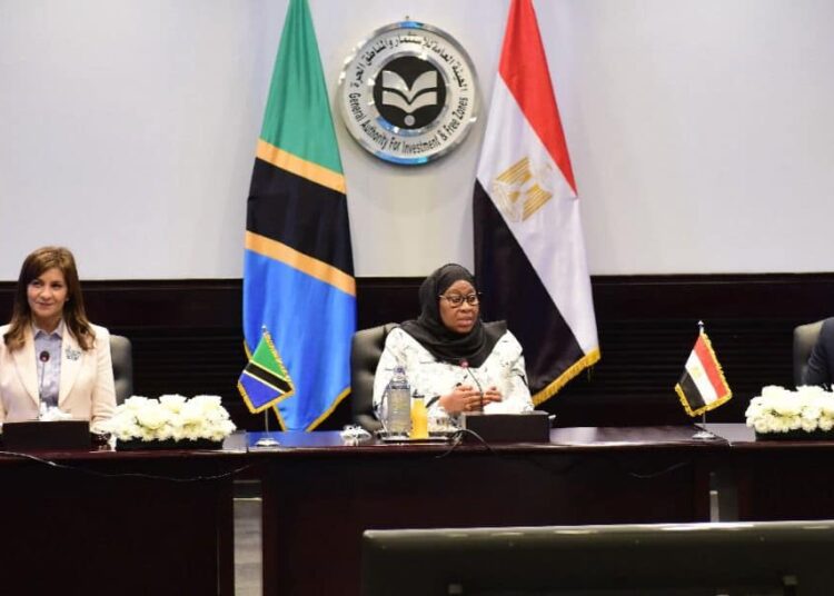 Tanzanian president inaugurates Egyptian-Tanzanian Business Forum 1 - Egyptian Gazette Tanzanian President Samia Hassan (C) has inaugurated the Egyptian-Tanzanian Business Forum in Cairo. (Photo courtesy of the Egyptian cabinet’s official Facebook page)