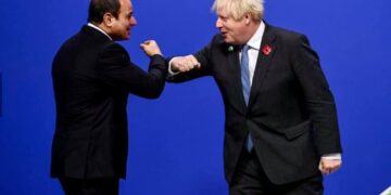 Sisi meets British PM in Glasgow