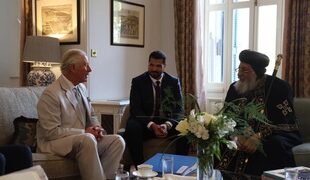 Pope Tawadros receives Prince Charles