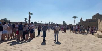 Final preparations for reopening of Sphinx Avenue in Luxor