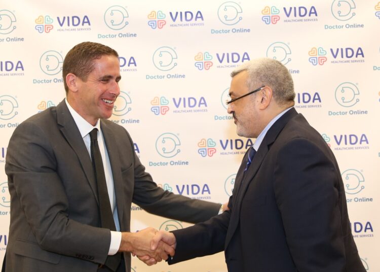 Dr Mahmoud Abdelhakim Founder of Doctor online and Dr Mohamed El Masry CEO Vida