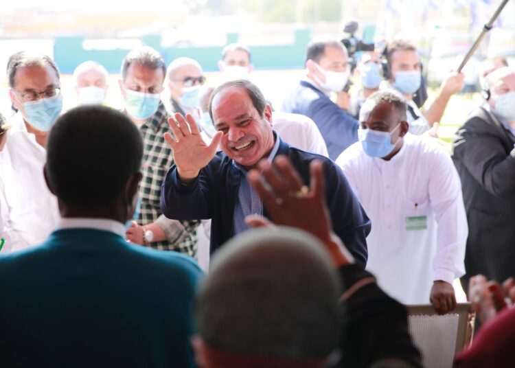 President visits medical convoy in Aswan village 1 - Egyptian Gazette