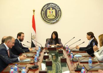 Int’l co-operation min. meets Swizz businessmen in Cairo