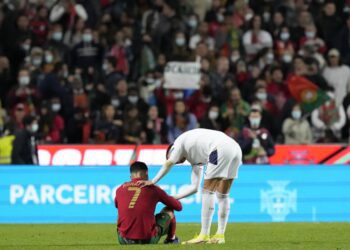 Late Serbia goal leaves Ronaldo’s Portugal in WCup playoffs