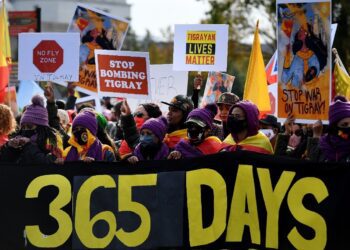 Protests in Washington against ‘genocide’ in Ethiopia’s Tigray