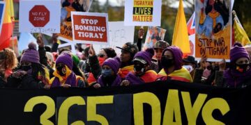 Protests in Washington against ‘genocide’ in Ethiopia’s Tigray