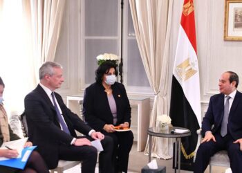 President Sisi meets with French Minister of Economy in Paris