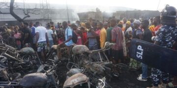 Oil tanker explodes in Sierra Leone, killing at least 92